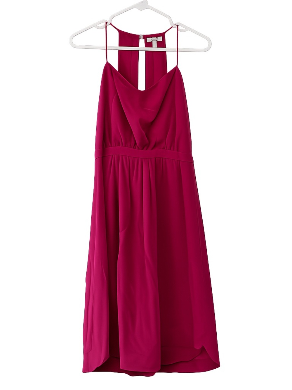 Madewell Women’s 100% Silk Daylight Magenta Dress